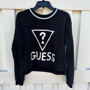 Guess Black and White Logo Sweatshirt